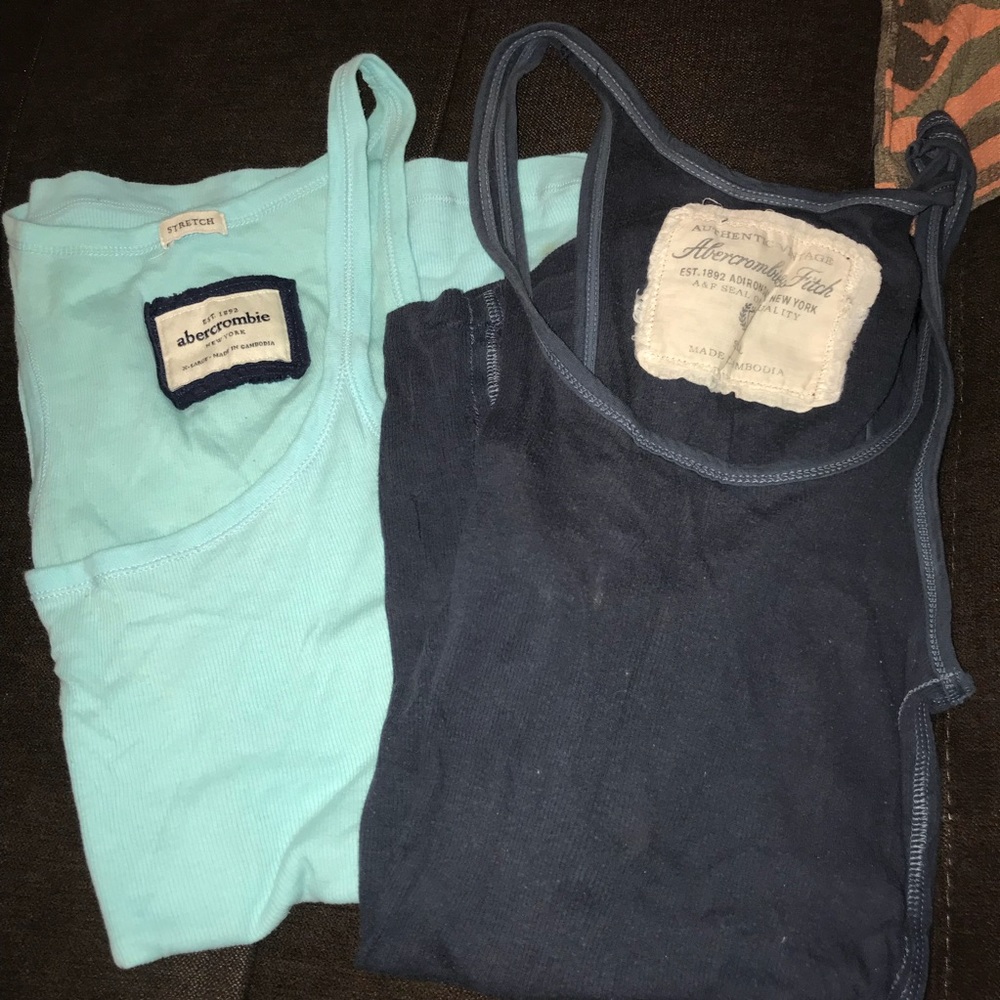 Navy Blue and Light Blue Tank Tops